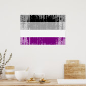 Poster Drapeau de fierté asexué (Cuisine)