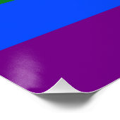 Poster Drapeau de fierté bispirituel de SlipperyJoe's sym (Coin)