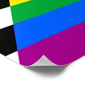 Poster Drapeau de fierté d'allié (Coin)