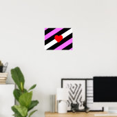 Poster Drapeau de fierté de fille de cuir (Bureau à domicile)