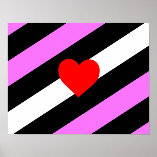 Poster Drapeau de fierté de fille de cuir (Devant)