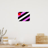 Poster Drapeau de fierté de fille de cuir (Cuisine)