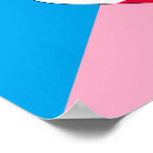 Poster Drapeau de fierté de jeu d'âge (Coin)