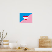 Poster Drapeau de fierté de jeu d'âge (Cuisine)