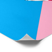 Poster Drapeau de fierté de jeu d'âge (Coin)