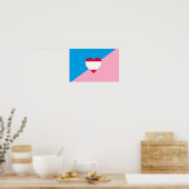 Poster Drapeau de fierté de jeu d'âge (Cuisine)