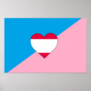 Poster Drapeau de fierté de jeu d'âge