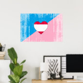 Poster Drapeau de fierté de jeu d'âge (Bureau à domicile)