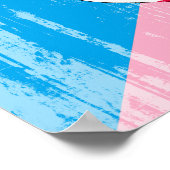 Poster Drapeau de fierté de jeu d'âge (Coin)