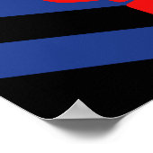 Poster Drapeau de fierté de masque (Coin)