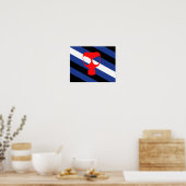 Poster Drapeau de fierté de masque (Cuisine)