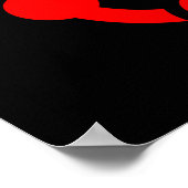 Poster Drapeau de fierté de niche (noir) (Coin)