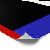 Poster Drapeau de fierté de pied (empreinte de pied) (Coin)