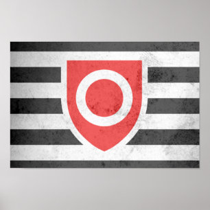 POSTER DRAPEAU DE FIERTE DE PROPRIÉTÉ