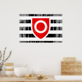 POSTER DRAPEAU DE FIERTE DE PROPRIÉTÉ (Cuisine)