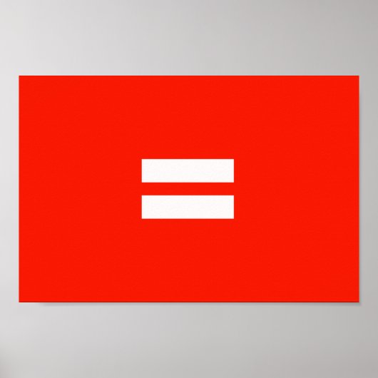 Poster Drapeau de fierté d'égalité (Devant)