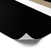 Poster Drapeau de fierté des cheveux longs (Coin)