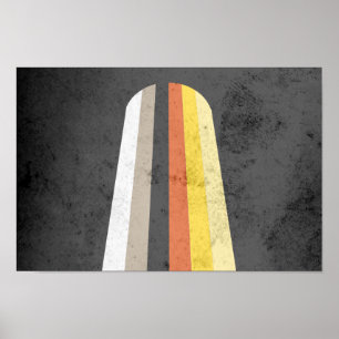 POSTER DRAPEAU DE FIERTE DES CHEVEUX LONGS