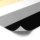 Poster Drapeau de fierté des Ours (Coin)
