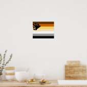 Poster Drapeau de fierté des Ours (Cuisine)