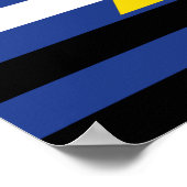 Poster Drapeau de fierté des sports aquatiques (Coin)