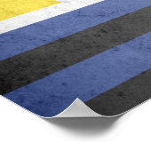 Poster Drapeau de fierté des sports aquatiques (Coin)