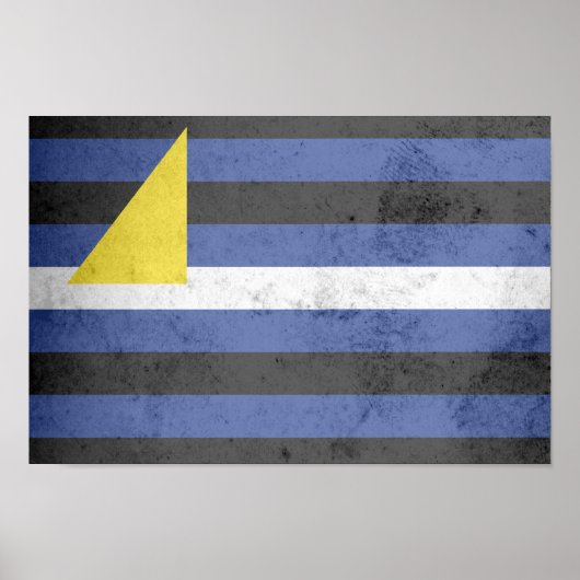Poster Drapeau de fierté des sports aquatiques (Devant)