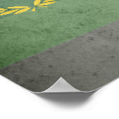 Poster Drapeau de fierté d'uniforme militaire (Coin)