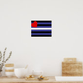 Poster Drapeau de fierté en cuir (Cuisine)