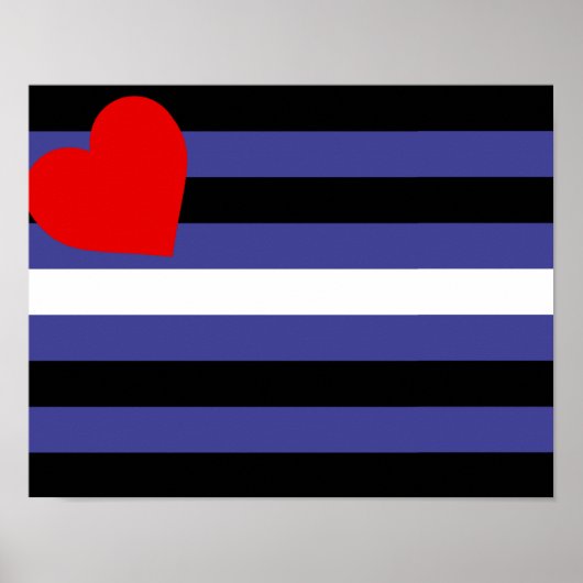 Poster Drapeau de fierté en cuir (Devant)