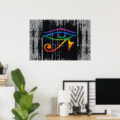 POSTER DRAPEAU DE FIERTE GOTH GAY (Bureau à domicile)
