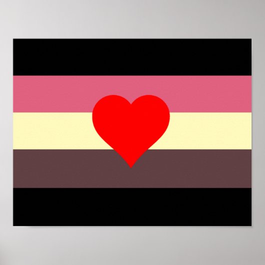 Poster Drapeau de fierté grasse (Devant)