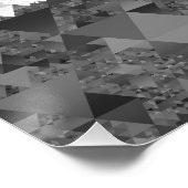 Poster Drapeau de fierté Greygender Boho Géométrique Mod  (Coin)