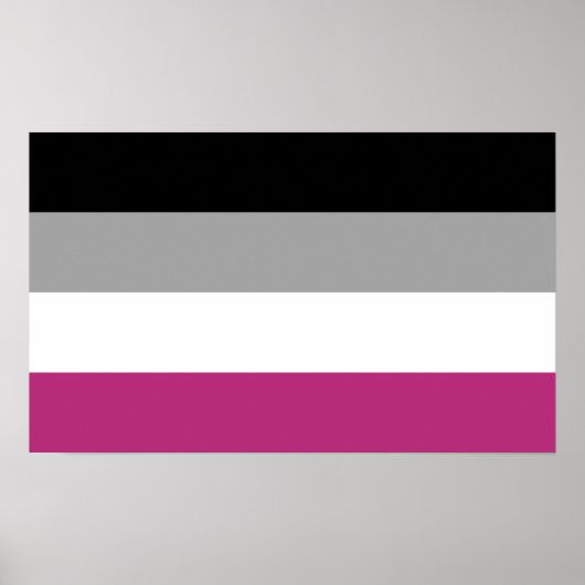 Poster Drapeau de fierté gynéphile (Devant)