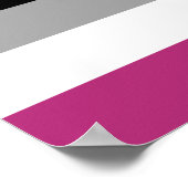 Poster Drapeau de fierté gynéphile (Coin)