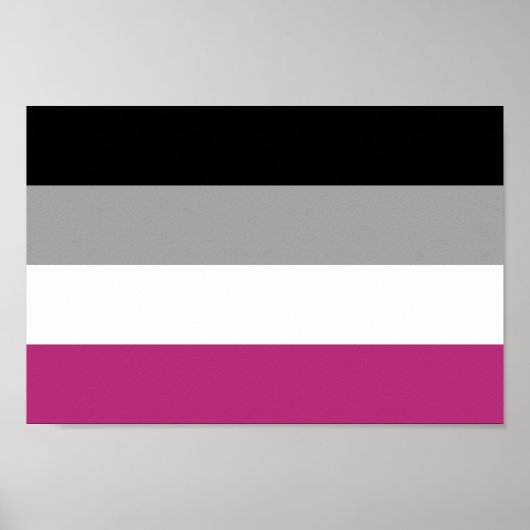 Poster Drapeau de fierté gynéphile (Devant)