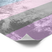 Poster Drapeau de fierté intersexe (Coin)