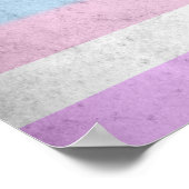 Poster Drapeau de fierté intersexe (Coin)