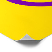 Poster Drapeau de fierté intersexe (Coin)