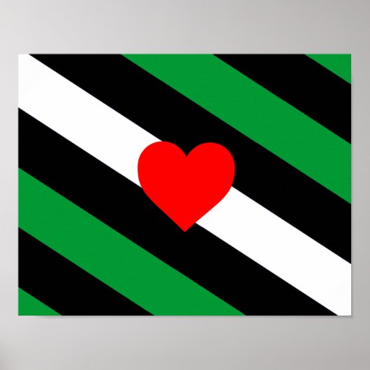 Poster Drapeau de fierté Leather Boi (Devant)