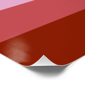 Poster Drapeau de fierté lesbienne au rouge à lèvres Slip (Coin)