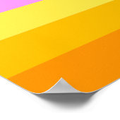 Poster Drapeau de fierté lesbienne (Aube) (Coin)