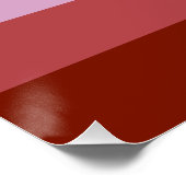 Poster Drapeau de fierté lesbienne de SlipperyJoe féminin (Coin)
