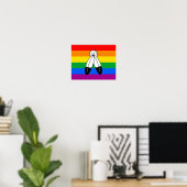 Poster Drapeau de fierté LGBTQ+ Two-Spirit (Bureau à domicile)