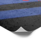 POSTER DRAPEAU DE FIERTE MASQUE A GAZ (Coin)