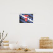 POSTER DRAPEAU DE FIERTE MASQUE A GAZ (Cuisine)