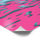 Poster Drapeau de fierté multisexuel funky trippy ondulé  (Coin)