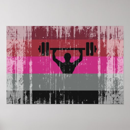 POSTER DRAPEAU DE FIERTE MUSCLE (Devant)