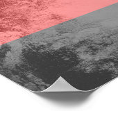 Poster Drapeau de fierté polyamoureuse (Coin)