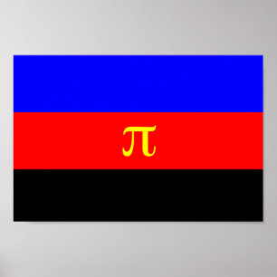 Poster Drapeau de fierté polyamoureuse